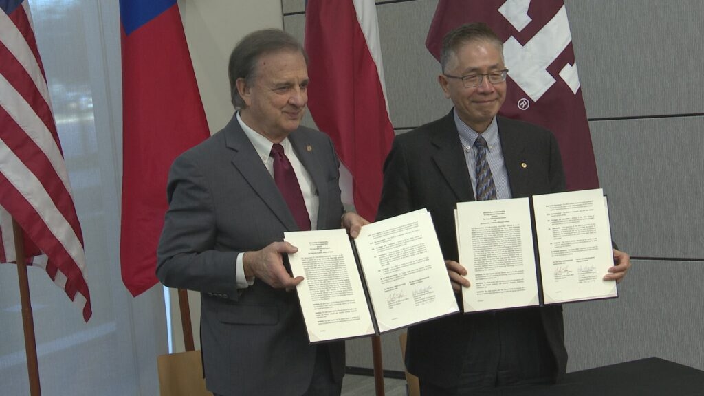 The Texas A&M University System and the University Academic Alliance in Taiwan signed a research and student exchange program agreement during a press conference Monday.